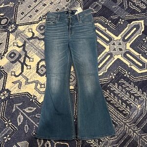 Hollister Women's Flare Jeans in Classic Blue